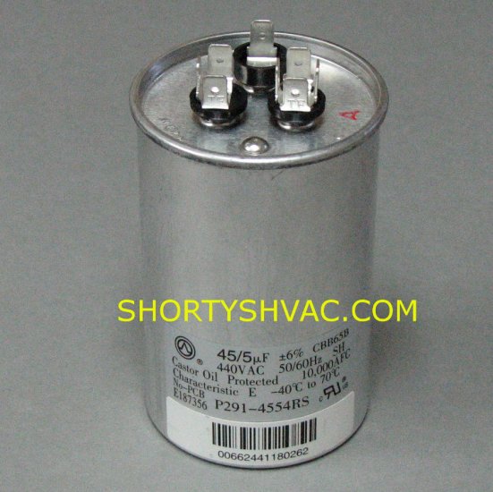 Carrier Dual Run Capacitor P291-4554RS
