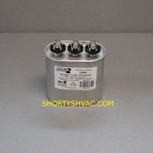 (image for) Mars 30 uf / 5 uf 370 VAC Dual Capacitor 12969