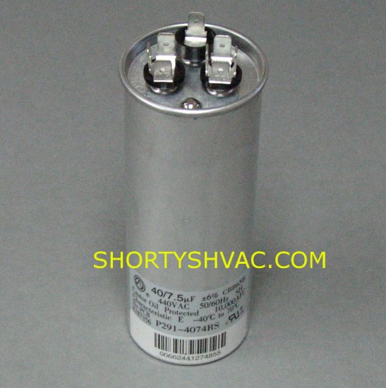 Carrier Dual Run Capacitor P291-4074RS