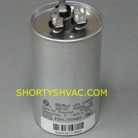 Carrier Dual Run Capacitor P291-5554RS
