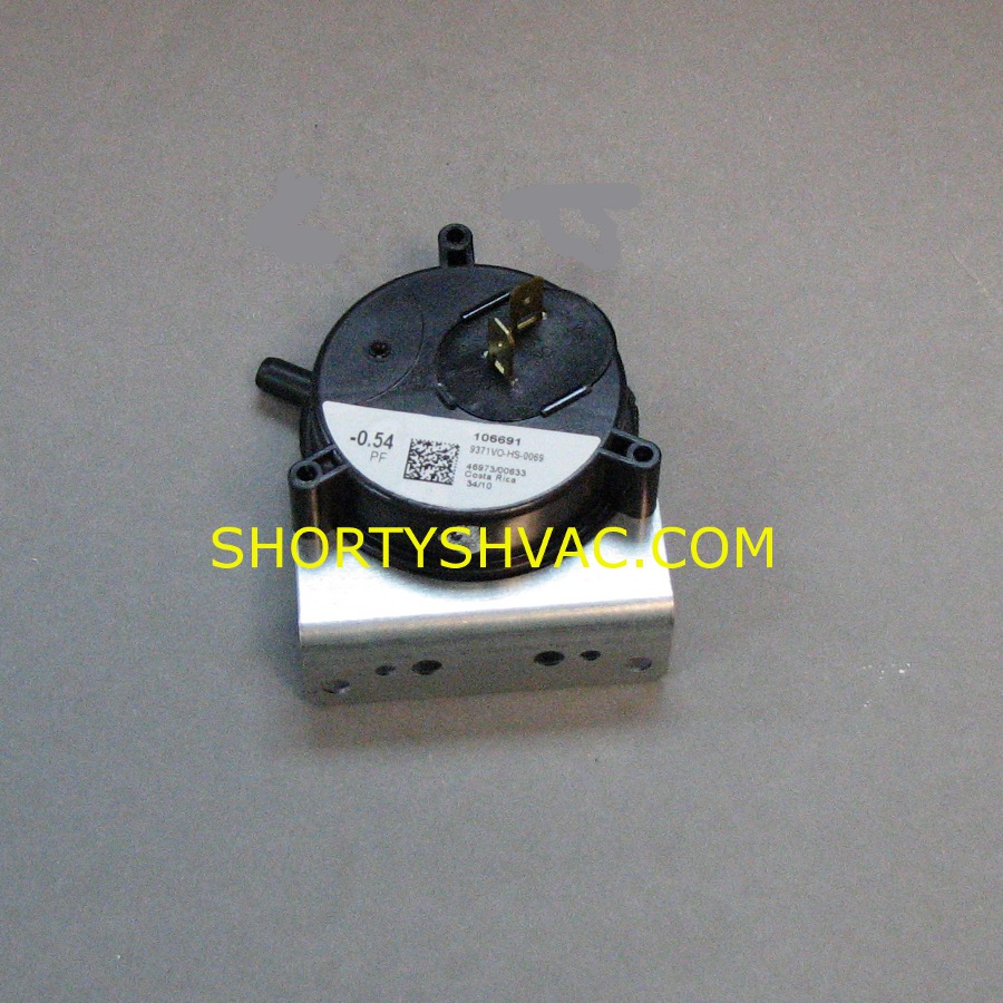 Honeywell Draft Pressure Switch Model 9371VO-HS-0069